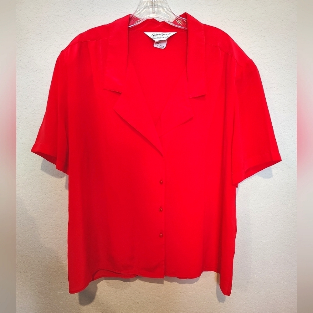 Vintage Ship'n Shore Stylish Red Women's Top